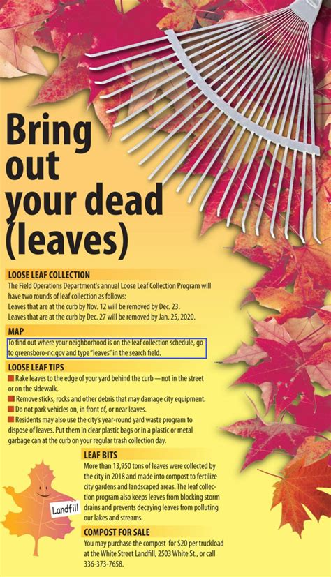 city of greensboro leaf pickup|greensboro leaf pick up schedule.